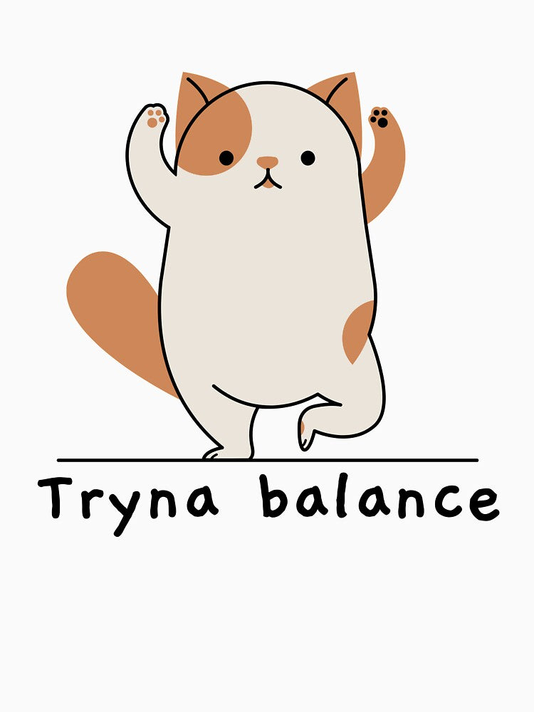 Tryna Balance | yoga top by PetrKad
