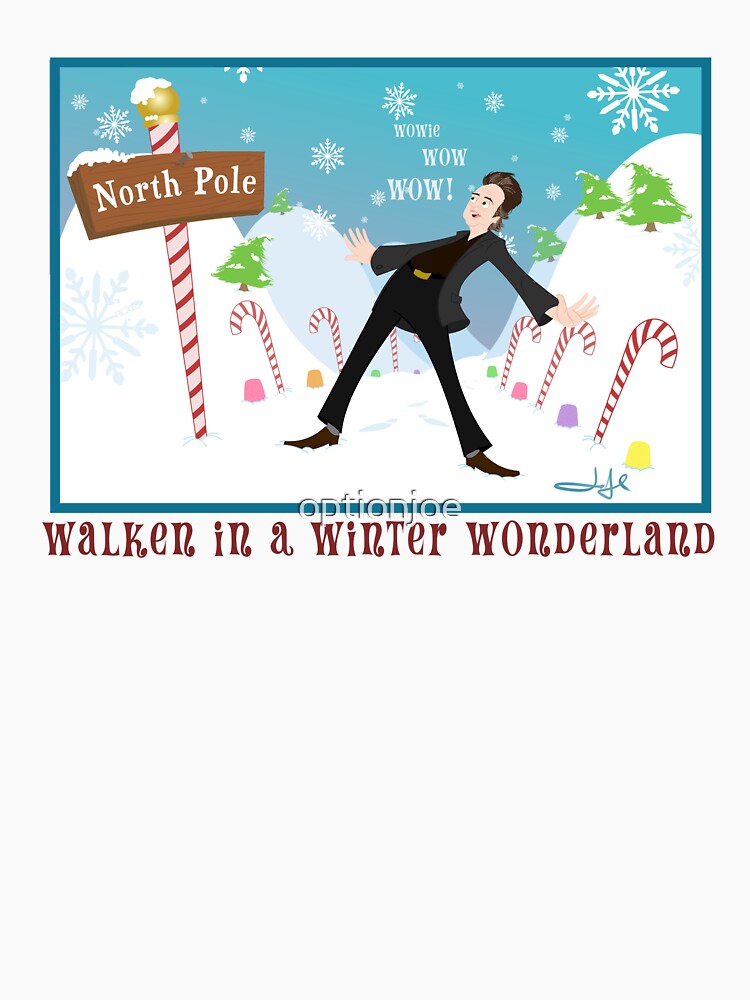 Walken in a Winter Wonderland, Funny Holiday Parody, Winter Wonderland Illustration by OptionJoe Art