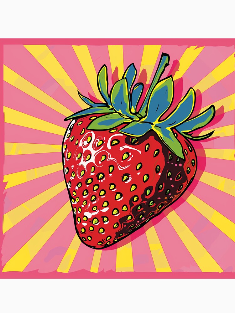 Strawberry Pop Art 4 by AstroRisq