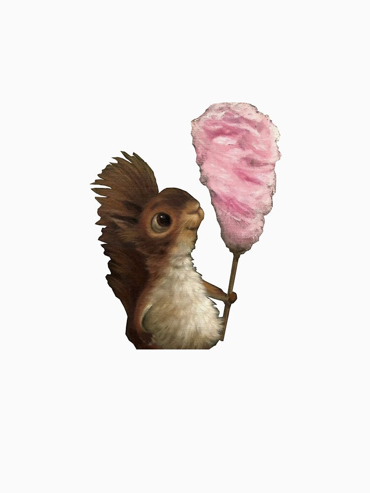 squirrel with cotton candy by Kat3112