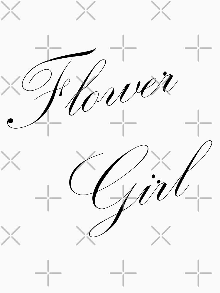 Flower Girl Shirt, Wedding Shirt, Shower Gifts, Flower Girl Gift, Custom Bridal Party Shirts, Girls Wedding T-Shirt by SweetCartoon