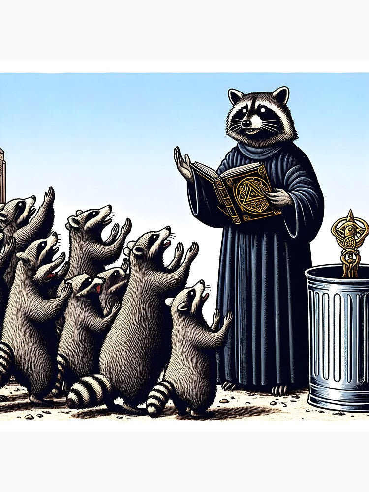 Racoons in a Cult by DeeGeeArrt