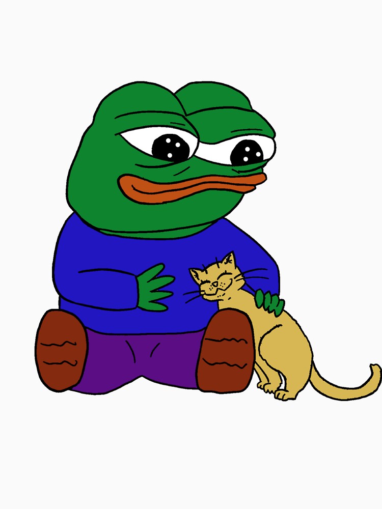 Pepe With Cat by TheMemesLord