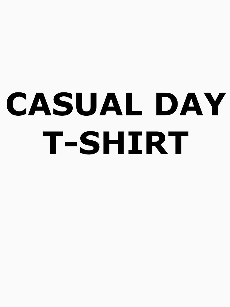 Casual Day Shirt – Minimalist Relaxed Tee by Mikidesign1988