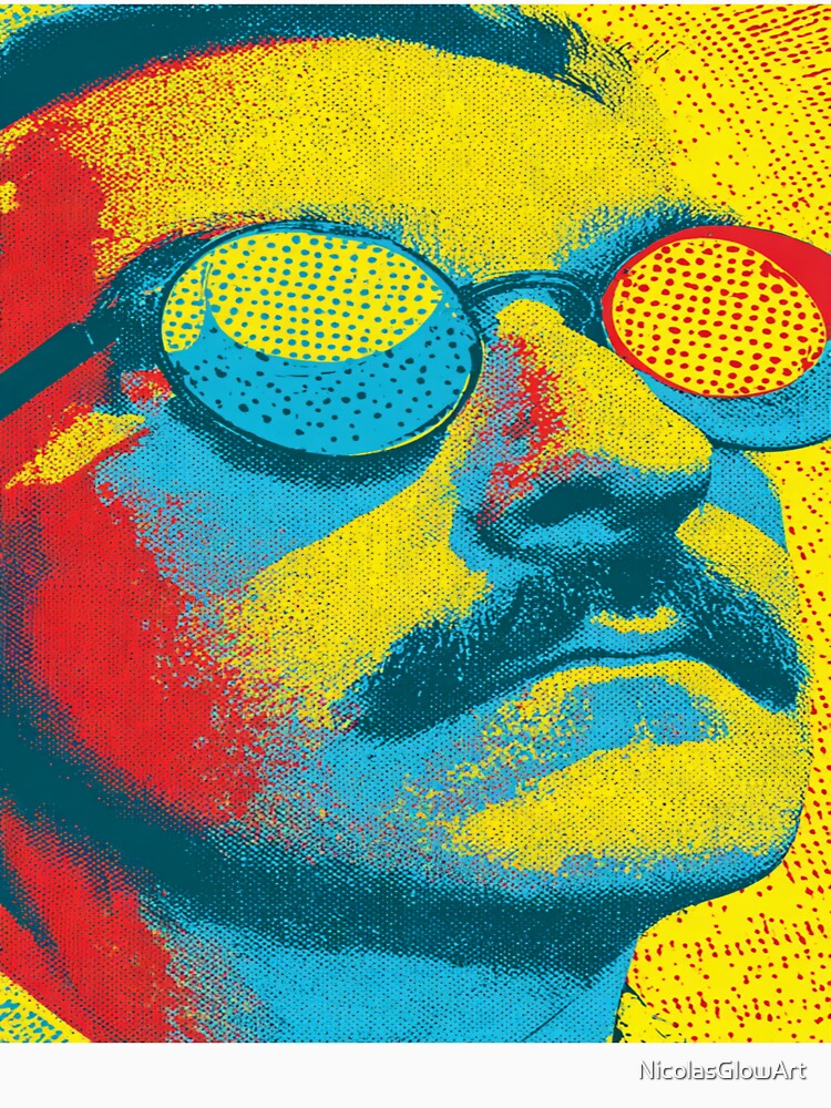 Pop Art Man in Glasses | Wall Art by NicolasGlowArt