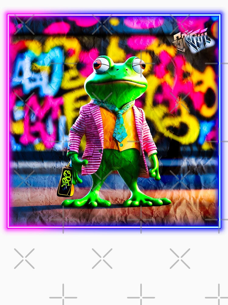 Graffiti style frog by Drone-tees