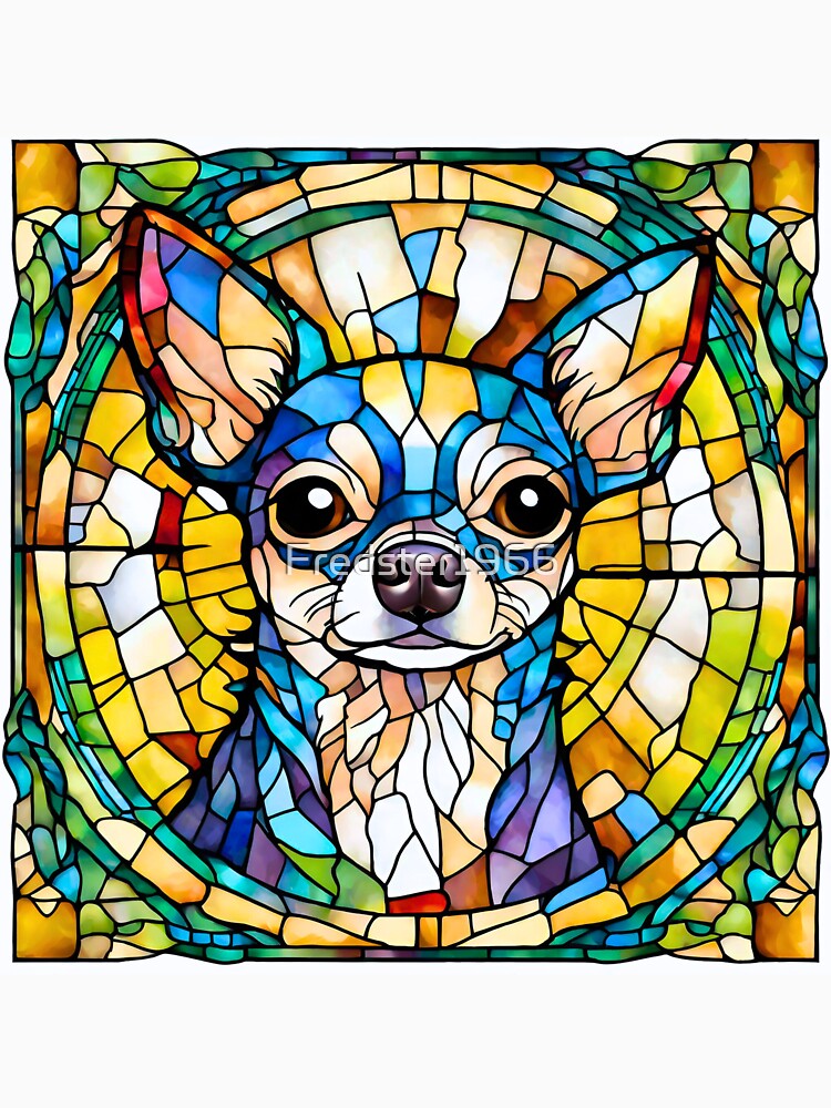 Stained Glass Chihuahua by Fredster1966