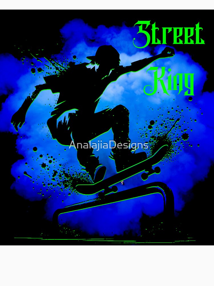 Street King Skateboarding Graphic by AnalajiaDesigns
