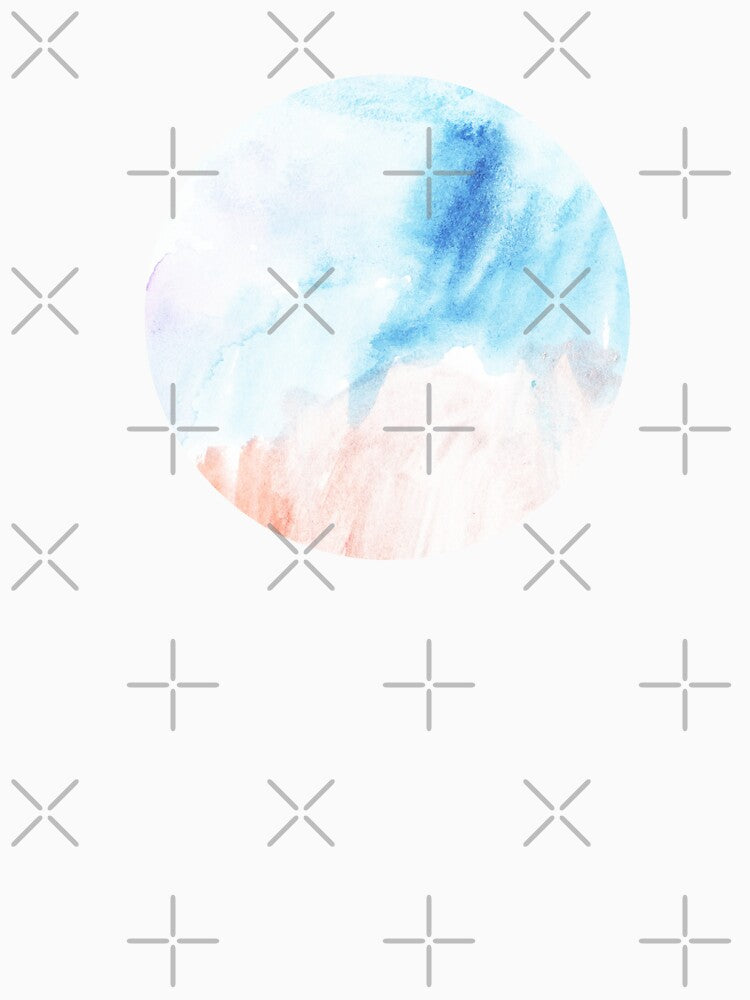 soft pastel color watercolor circle by lausn