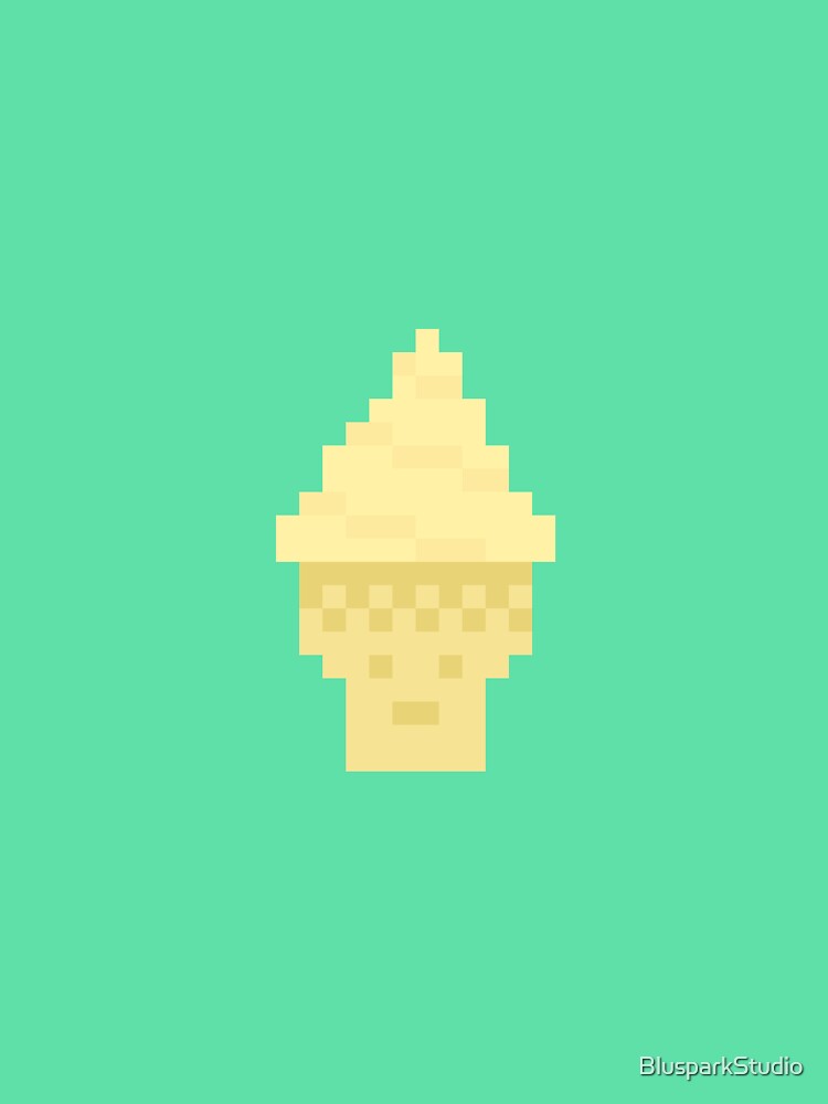 Cute Pixelios Ice cream - Banana by BlusparkStudio