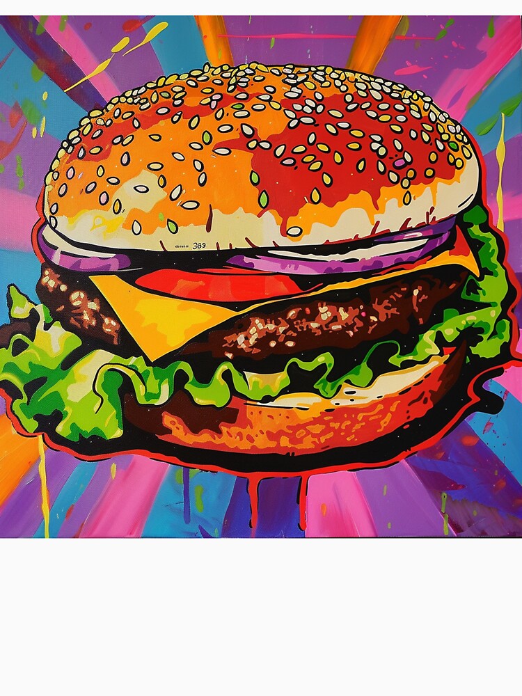 Hamburger Pop Art 3 by AstroRisq