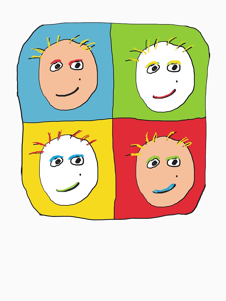 Pop Art Screen Print Faces by Mark-Ewbie