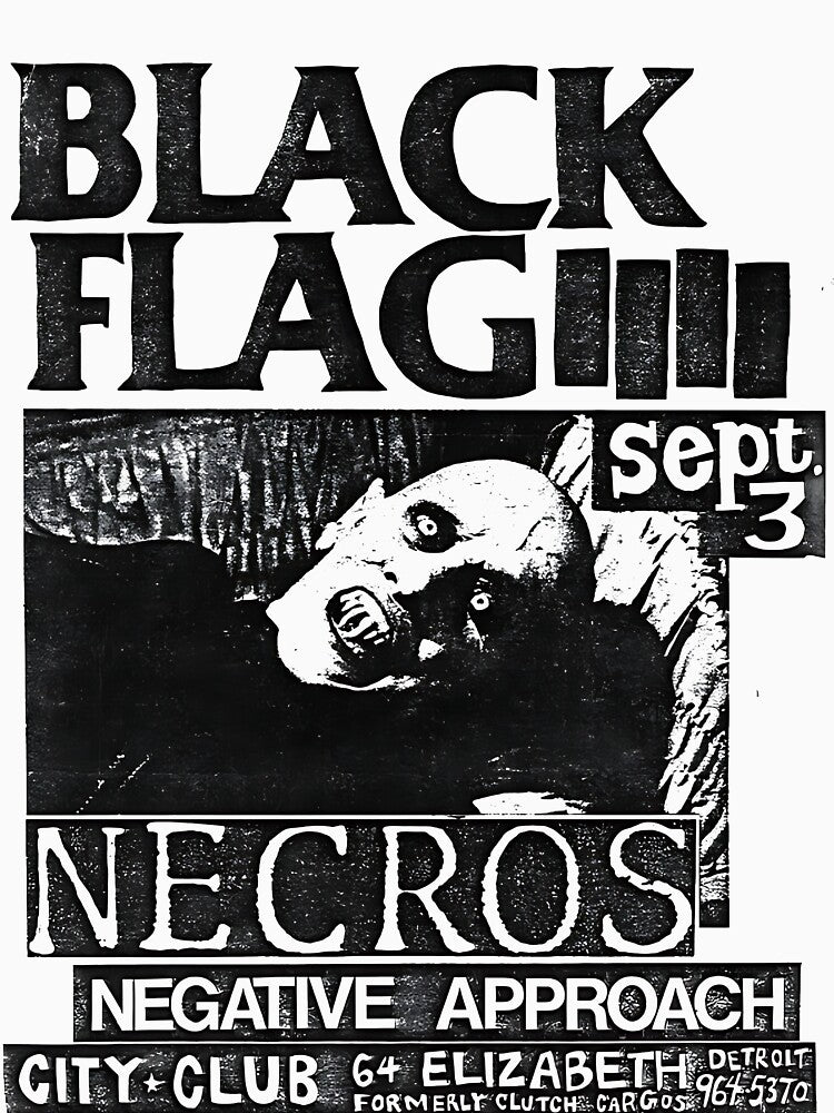 BLACK FLAG T-shirt - FLYER Flyer by Sovietmovies