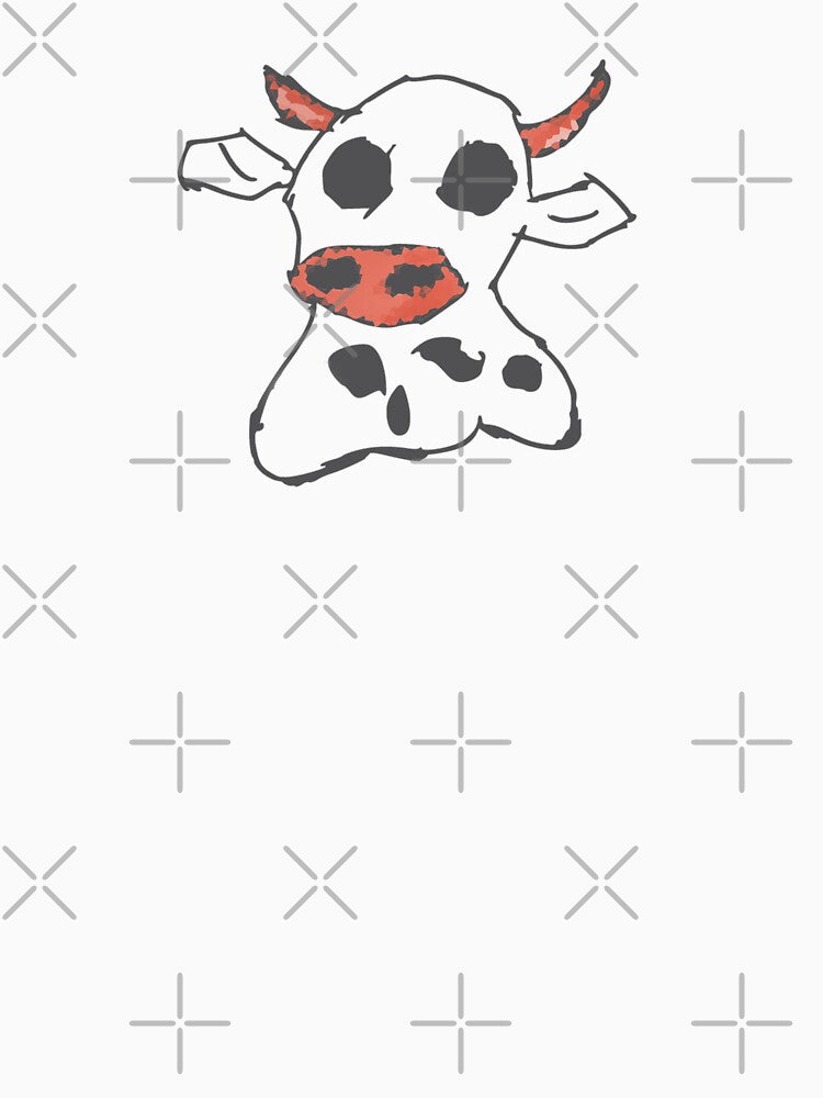 pixel cow ghost design Halloween by Coffeemerc117