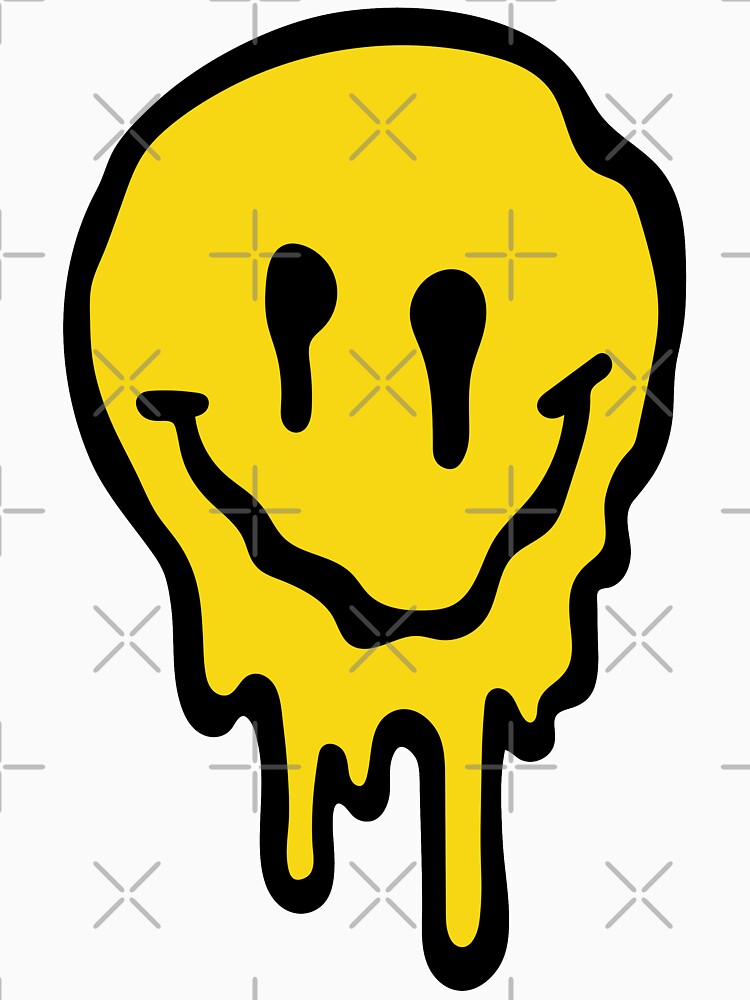 Melting Acid Smiley Face by FORMIDABLESHOP