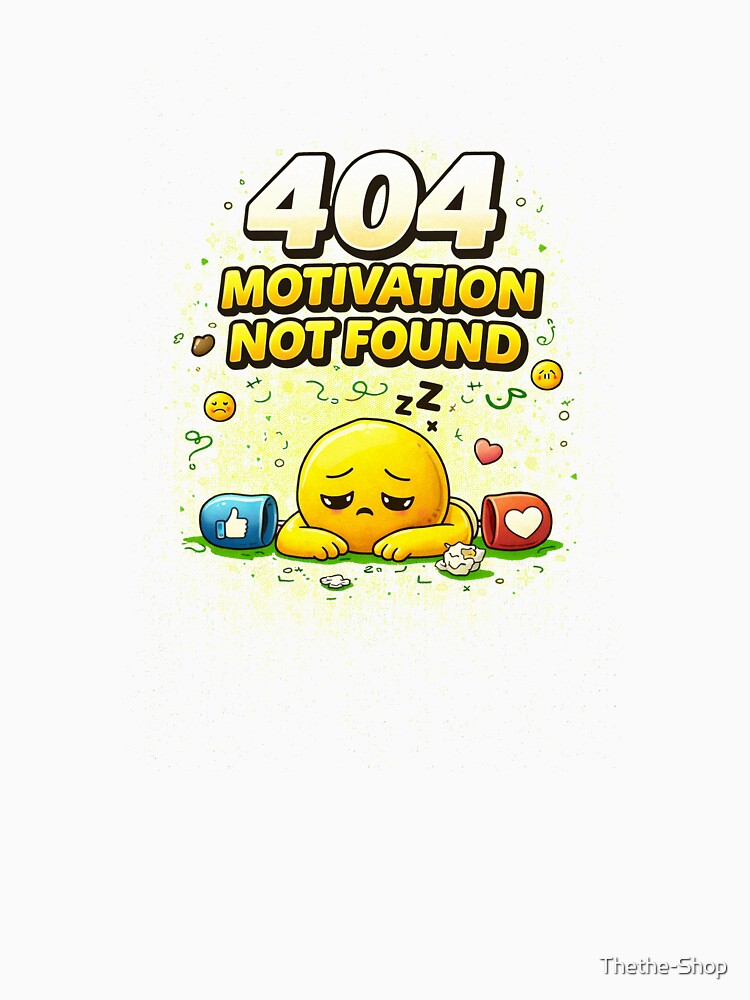 Geek Humor – 404 Motivation Not Found – Tech by Thethe-Shop