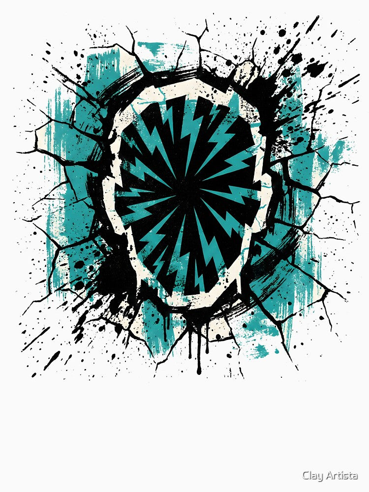 Dynamic Grunge Lightning Burst Graphic by Clay Artista