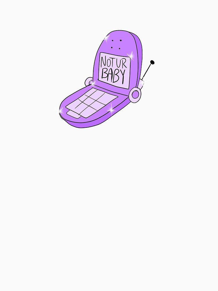 Not Ur Baby Flip Phone (purple) by gross-girl99