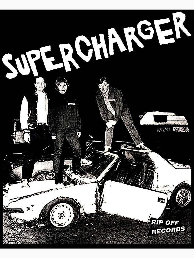 Supercharger Garage Punk Band T-Shirt (Singles Party) by izationalizer