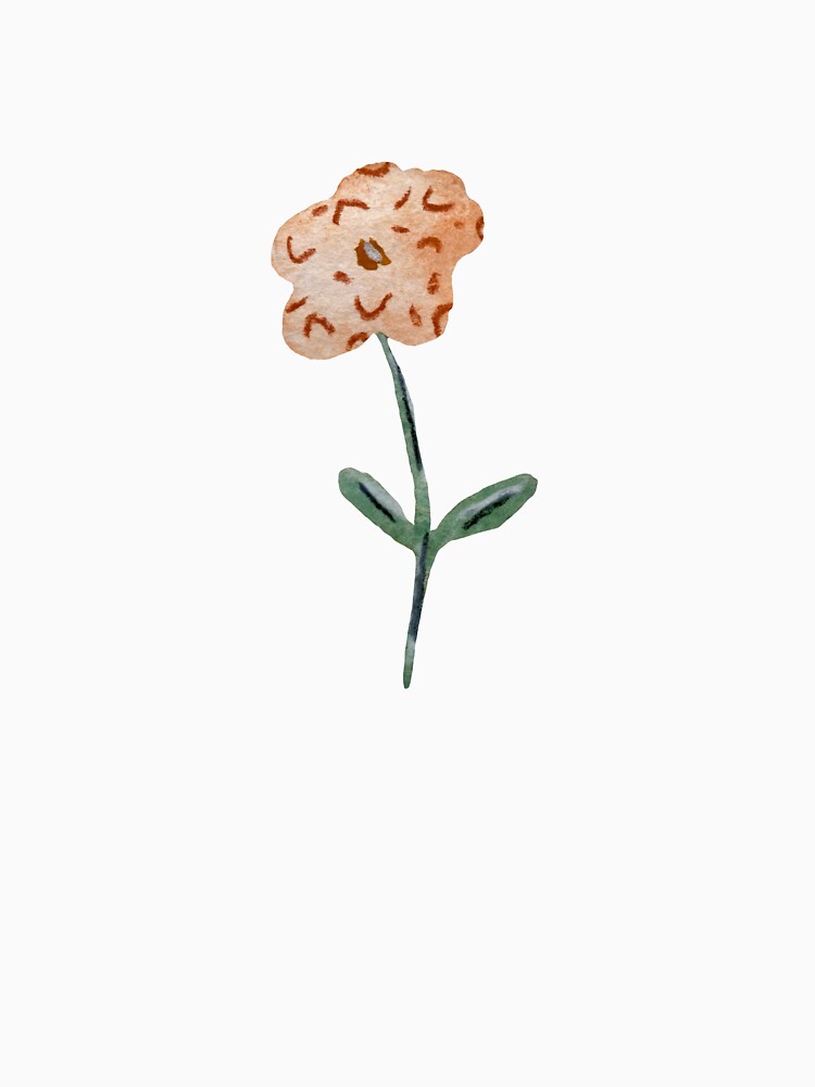 Flower dusty pink textured a watercolor sketch by Yana Mustafina | Boho Soulful Designs