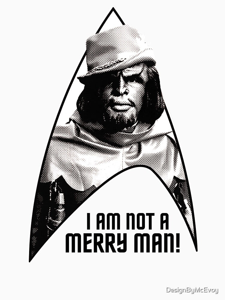 I Am Not A Merry Man! 009 Black Text by DesignByMcEvoy