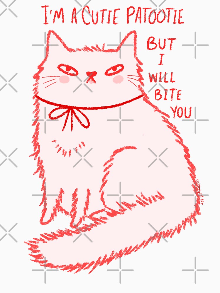 Cutie Patootie Cat by KilkennyCat Art
