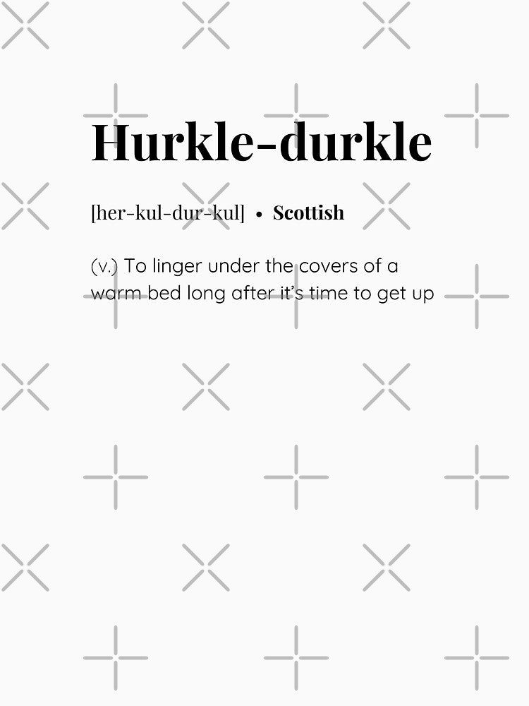 Hurkle-durkle scottish word meaning by SimplyMots