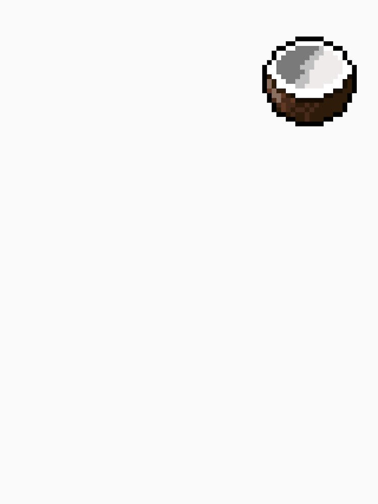 Pixel Coconut Slice - pixel food art by LittleFoodShop