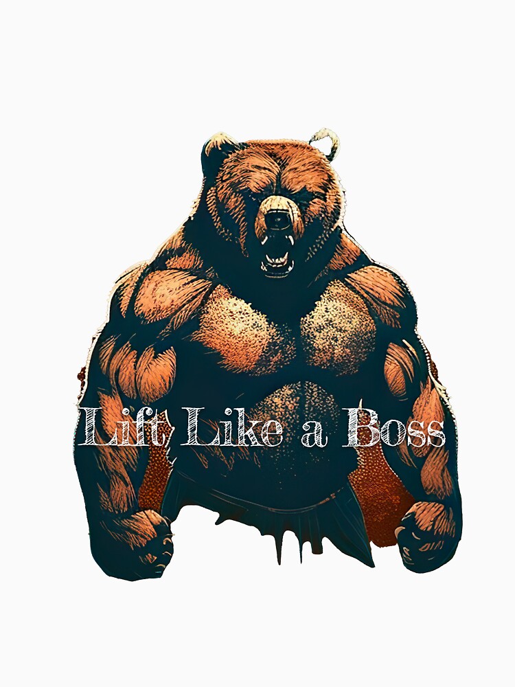 Lift Like a BossDesignBodybuilding Fitness Gym Workout Exercise Merch Print Design by tengamerx