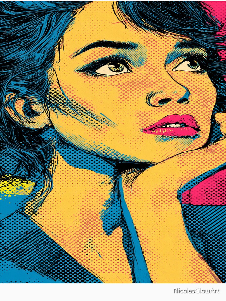 Colorful Woman, Wall Art by NicolasGlowArt