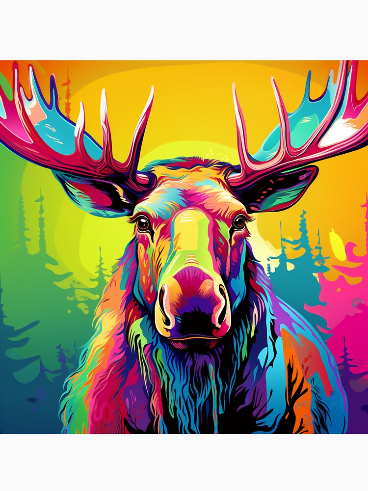 Moose Pop Art 2 by AstroRisq