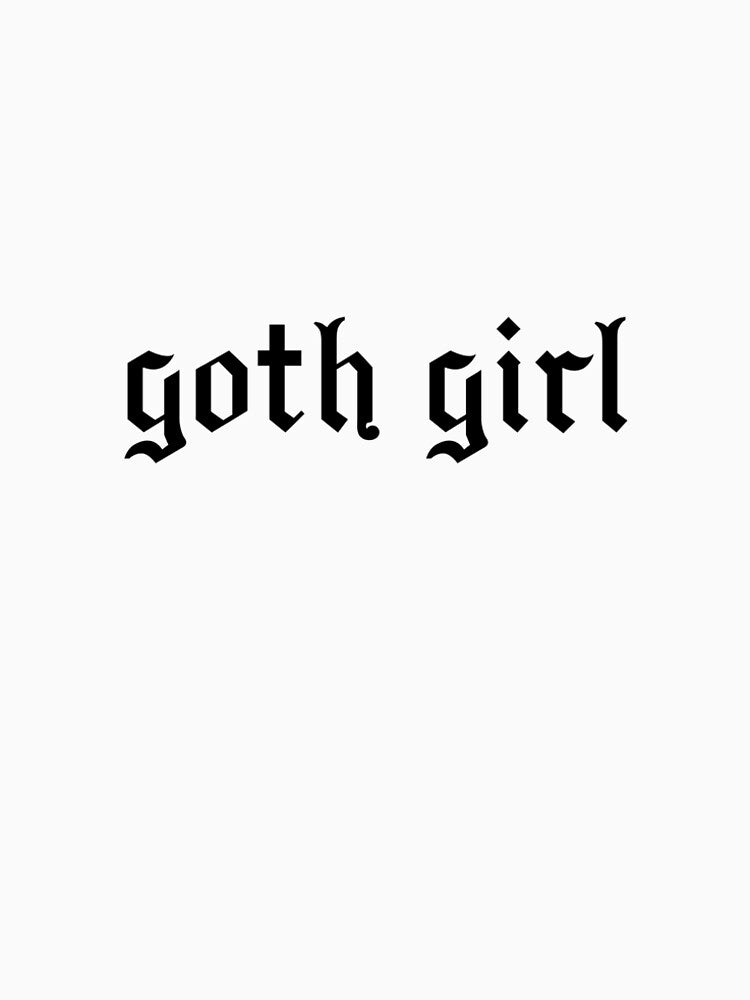 goth girl medieval font sticker by angelicized