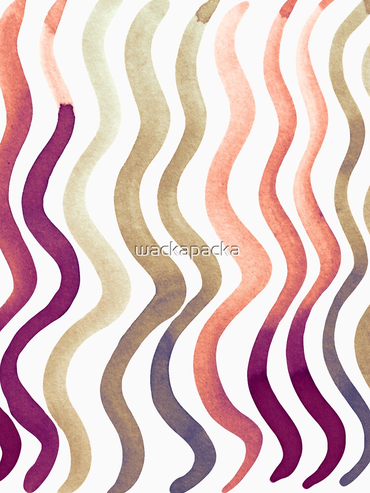 Wavy lines - coral and sand by wackapacka