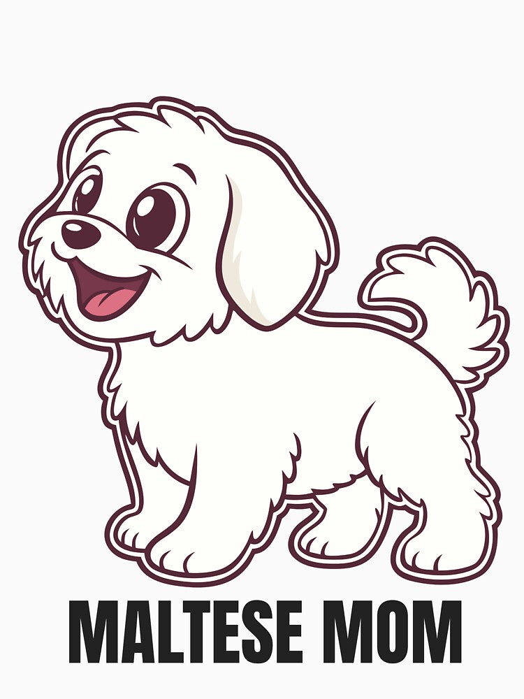 Cute Maltese Dog Mom Design by Pawcrafted