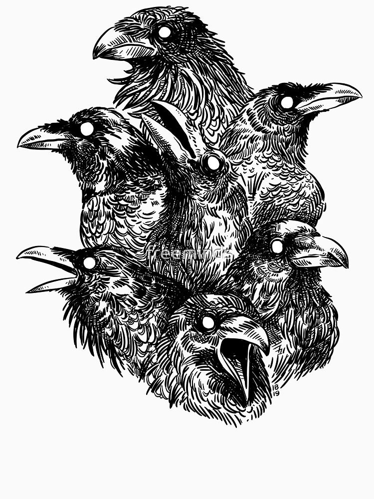 Raven pattern 2 by freeminds