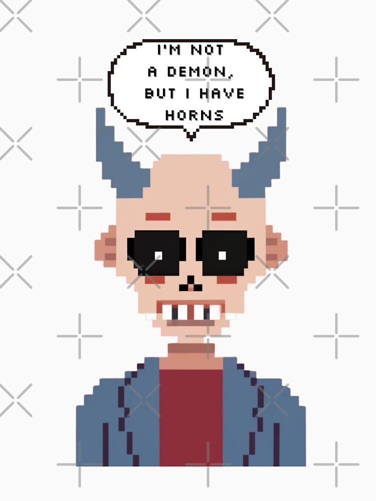 I am not a demon, but I have horns | Pixel Style by CircinusStore