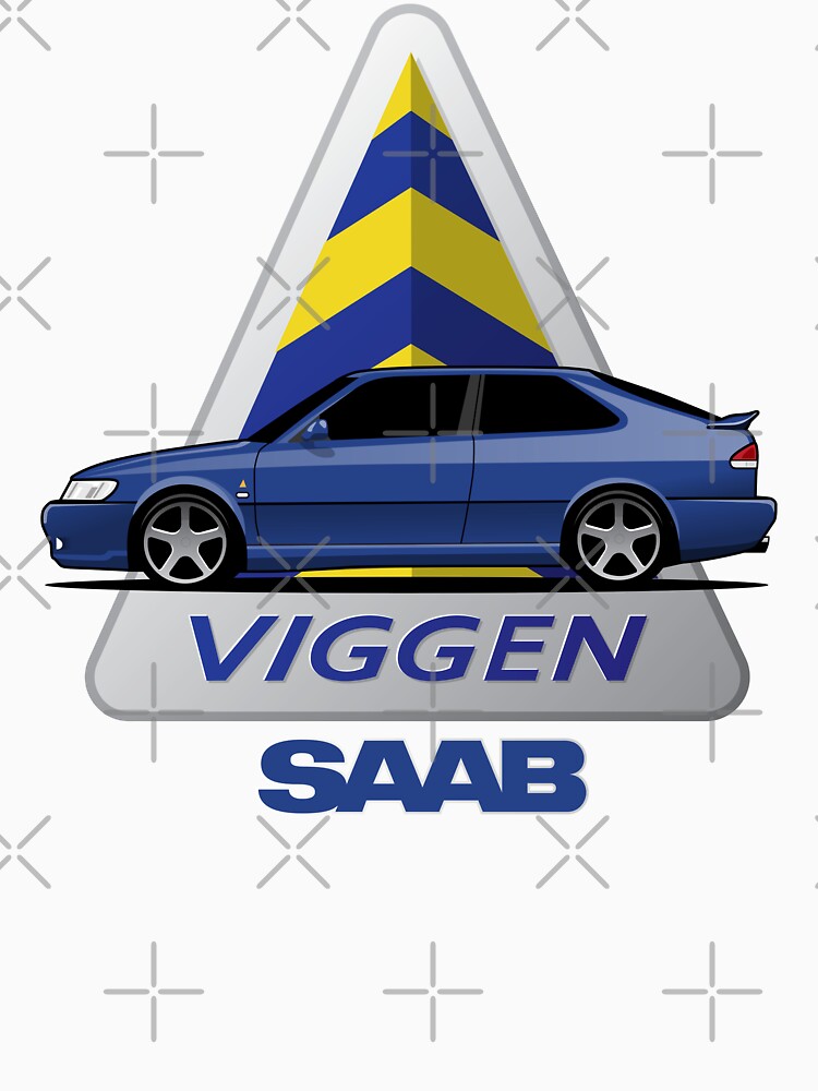 SAAB Viggen Blue Illustration by blackdogshop