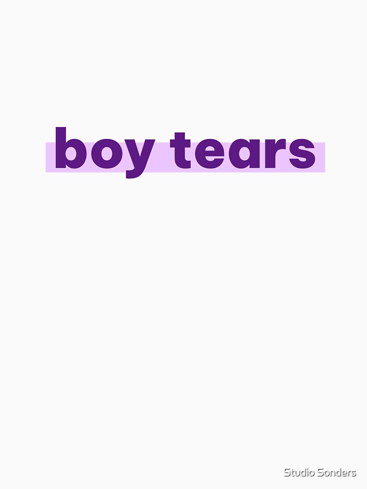Boy Tears by Studio Sonders