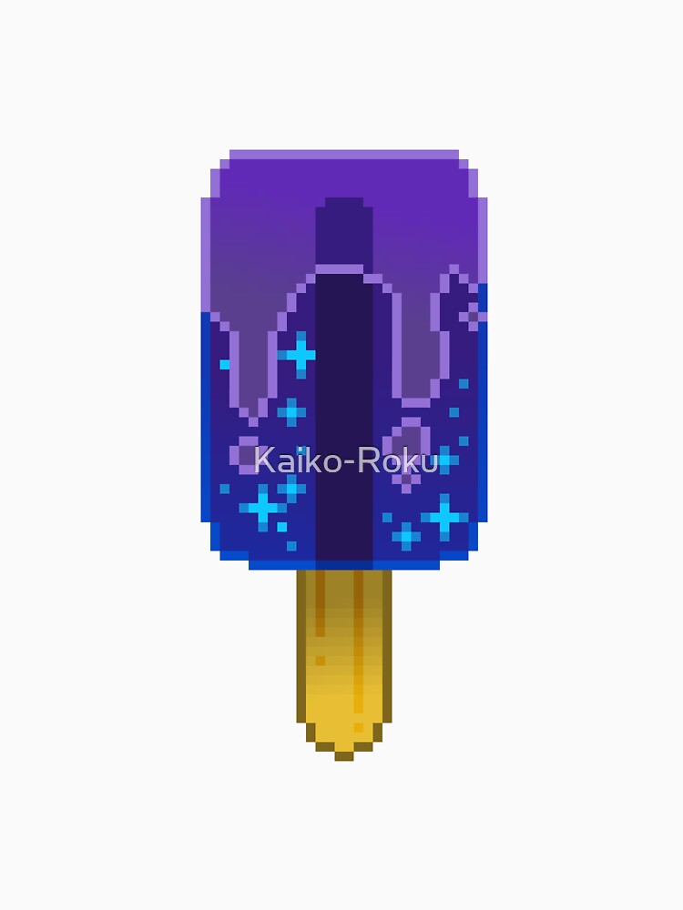 Pixel Art - Indigo/Purple Galaxy Popsicle by Kaiko-Roku