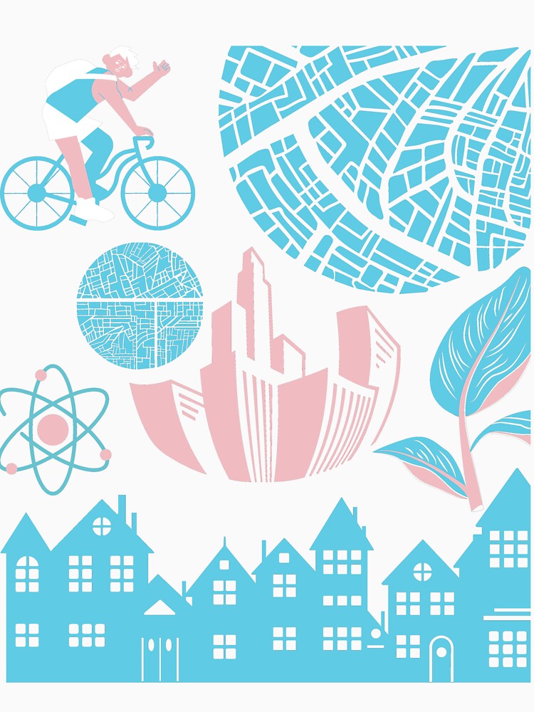 Artisctic pattern  of Momuments & buildings | Urban planner gift by chi vana