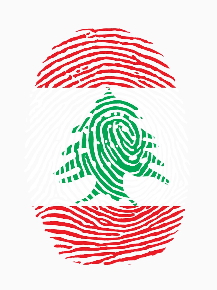 Lebanon Fingerprint In Stylish Design by ArabCorner