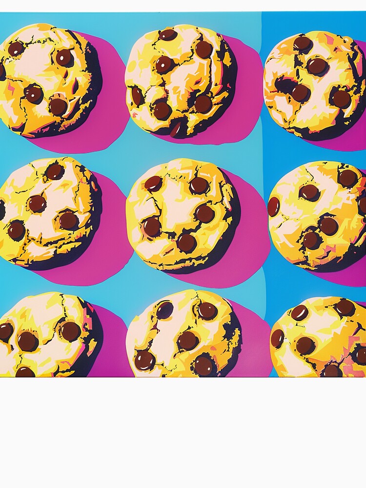 Chocolate Chip Cookies Pop Art 6 by AstroRisq