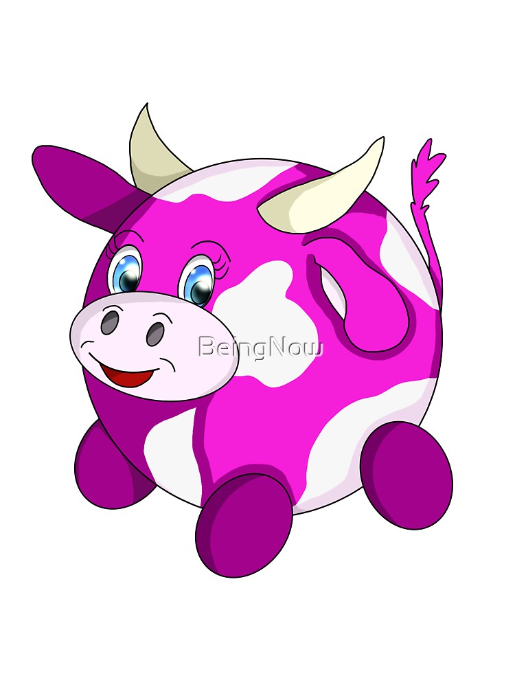 kawaii pink cow by BeingNow