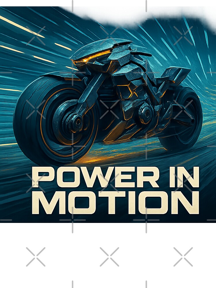 Power in Motion – High-Speed Sci-Fi Bike Art by mbmstores