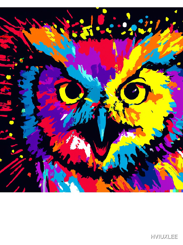 Owl In Pop Art by HVIUXLEE