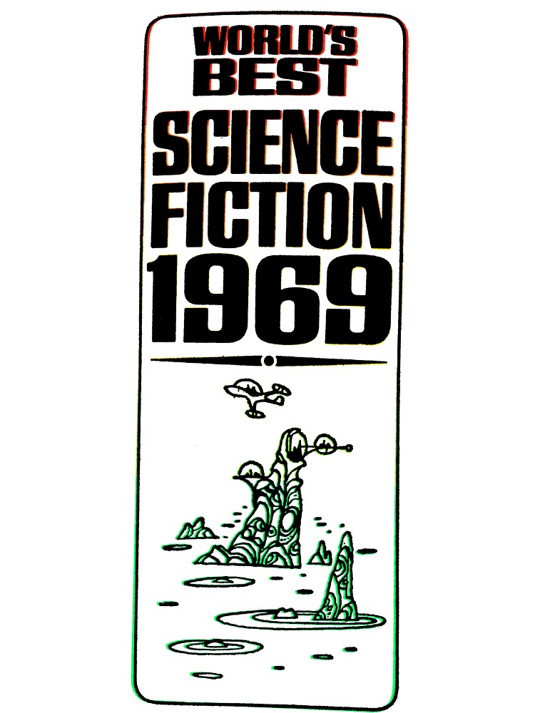 Worlds Best Science Fiction 1969 - Vintage Retro Art by Michael Stewart