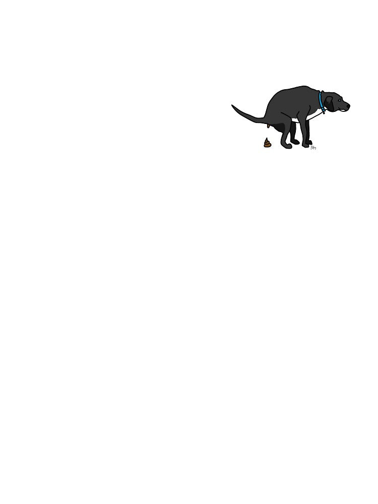 Lab Mix Pooping by BKayArtsworks