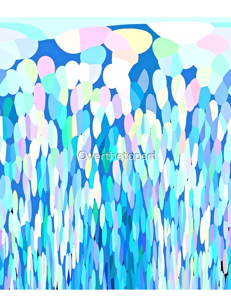 Cotton Candy Abstract Art by Overthetopsm