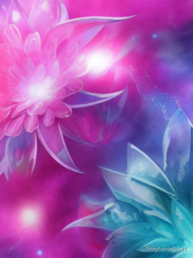 Soft Floral Starry Sky Watercolor No 10 by StephanieBrock