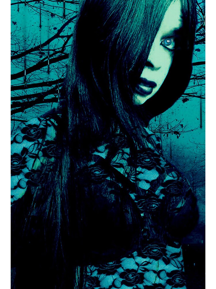 goth girl wearing lace top by Laurahtje